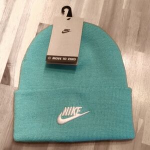 Nike kids blue/greenish beanie NWT